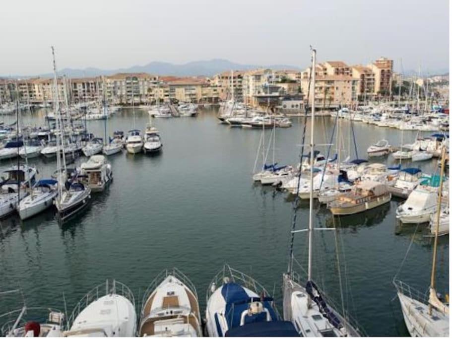 Port Frejus Cap Hermes Vue Mer Et Port Pieds Dans L'Eau Piscine Pkg Екстериор снимка
